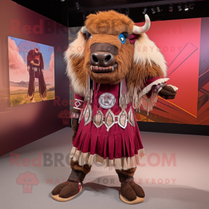 Maroon Buffalo mascotte...