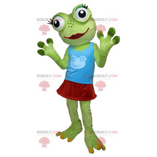 Mascotte De Grenouille Verte Tres Rigolote Avec Taille L 175 180 Cm