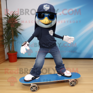 Navy Skateboard mascotte...