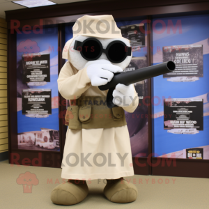 Cream Sniper maskot kostume...