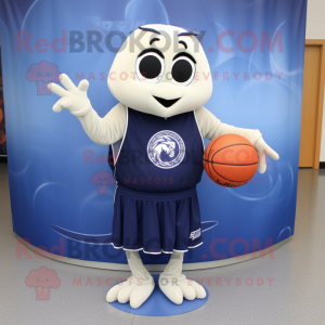 Navy Basketball Ball maskot...