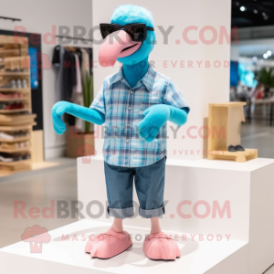 Cyan Flamingo mascotte...