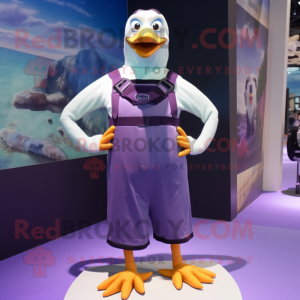 Purple Gull maskot kostyme...