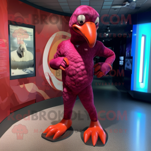 Maroon Flamingo mascotte...