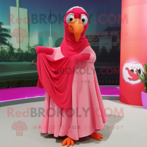  Flamingo maskot kostyme...