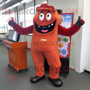 nan Bbq Ribs mascot costume character dressed with a Jumpsuit and Foot pads