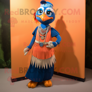 Orange Blue Jay mascotte...