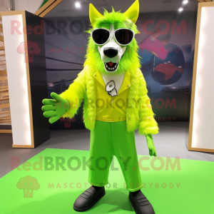 Lime Green Say Wolf...