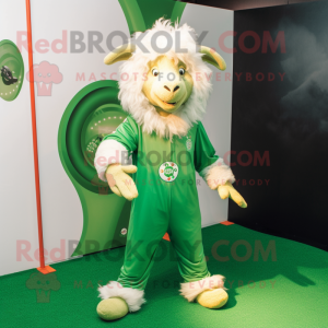 Green Angora Goat mascotte...