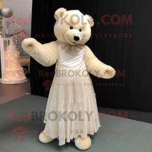 Crème teddybeer mascotte...
