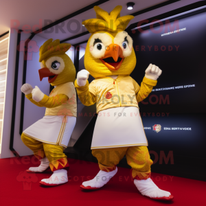 Gold Rooster mascotte...