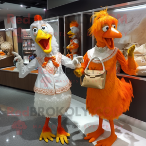 Orange Roosters maskot...