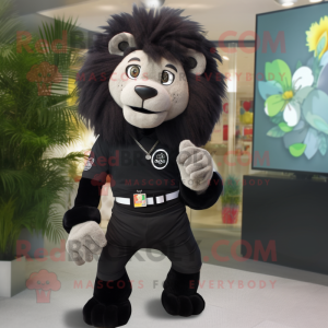 Black Lion maskot kostume...