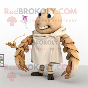 Beige Hermit Crab mascotte...