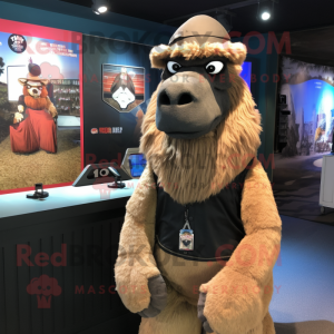 Schwarzer Kamel Maskottchen...