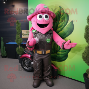 Pink Beanstalk maskot...