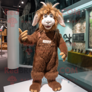 Brown Angora Goat mascotte...