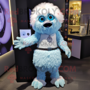 Sky Blue Yeti mascotte...