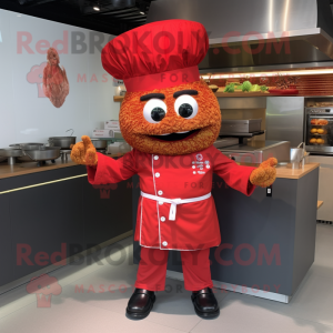 Röd Fried Rice maskot...