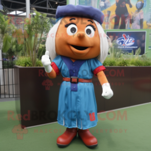 nan Baseball Glove mascot costume character dressed with a Pencil Skirt and Scarves