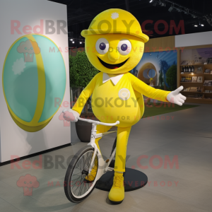 Citrongul Unicyclist maskot...