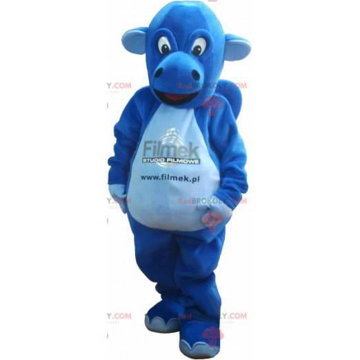 Blauwe dinosaurus mascotte. Dinosaurus kostuum - Redbrokoly.com