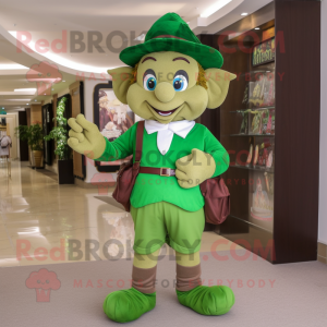 Oliven Leprechaun maskot...