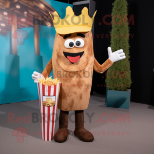 Brown French Fries mascotte...