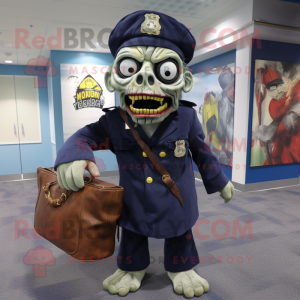 Postava maskota Navy Zombie...