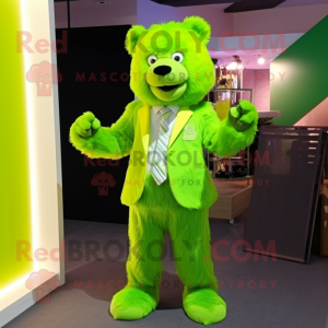 Lime Green teddybeer...