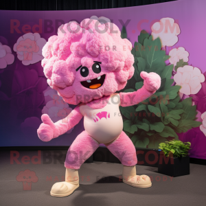 Roze bloemkool mascotte...