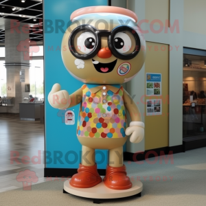 Tan Gumball Machine maskot...