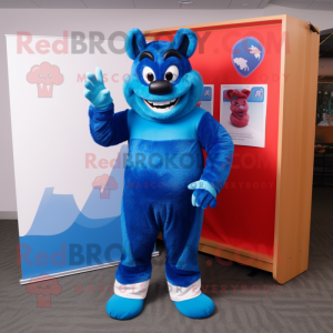 Blue Devil maskot kostume...