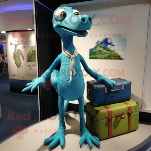 Cyan Coelophysis mascotte...