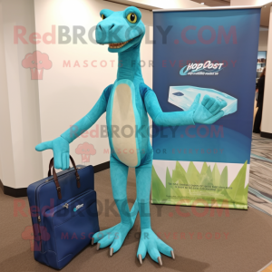 Cyan Coelophysis mascotte...