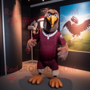 Maroon Vulture Maskottchen...