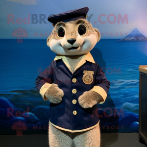 Navy Meerkat mascotte...