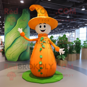 Orange Beanstalk maskot...