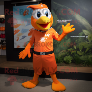 Orange Dove maskot drakt...