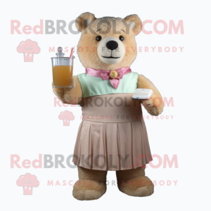 Tan Teddy Bear maskot...
