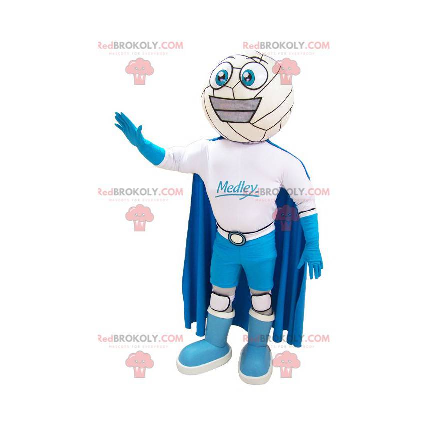 Disfraz de mascota mono muñeco de nieve azul Tamaño L (175-180 CM)