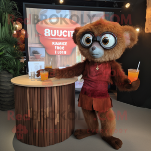 Rust Lemur maskot drakt...