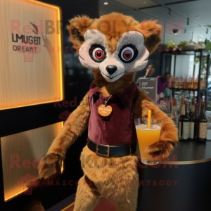 Rust Lemur maskot kostume...