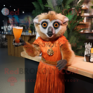 Rust Lemur maskot kostume...