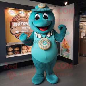 Teal Bajgle w kostiumie...