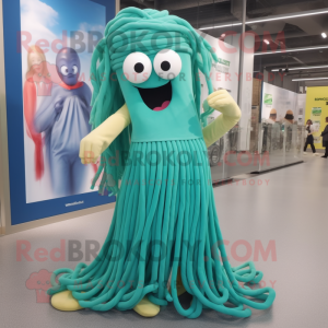 Cyan Pesto Pasta mascotte...