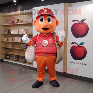 Peach Plum maskot kostume...