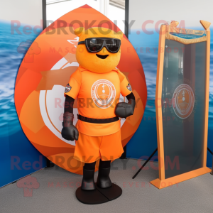 Orange Celtic Shield maskot...