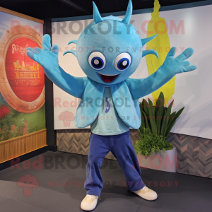 Sky Blue Kraken mascotte...