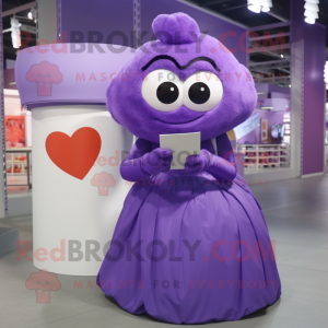 Purple Love Letter mascotte...